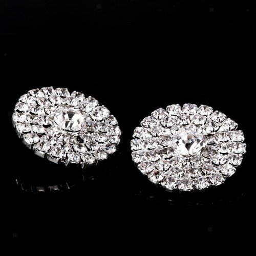 5pcs Diamante Round Rhinestone Sewing Buttons with Shank 21mm Garment Crafts. - Picture 11 of 12