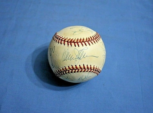 1995 Cincinnati Reds team autographed baseball 22 sigs with Barry Larkin - Picture 7 of 9