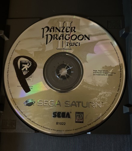 Panzer Dragoon 2 II Zwei - 1996 Authentic Sega Saturn - Complete w/ REG CARD - Picture 10 of 11