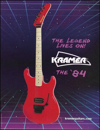 Kramer The '84 Series Style Model Reissue Guitar Ad 8x11 Advertising Print
