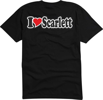 T-Shirt / Funshirt Mann o. Frau - Ich liebe - I LOVE Scarlett