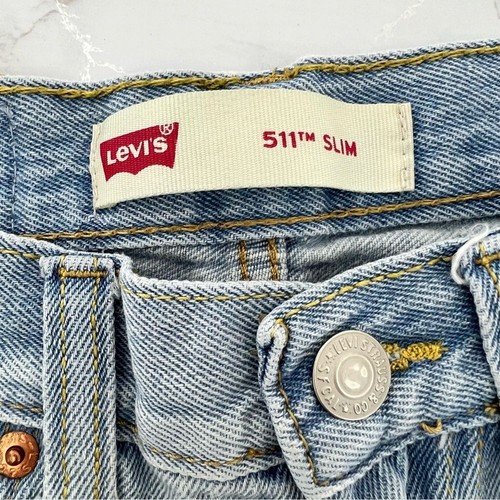 Levi's Big Boys 511 Slim Fit Denim Shorts 8 - Picture 6 of 6