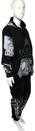 ^QUEEN OF HEARTS^ LUXURY JOGGER SWEATSUITS~ (CUT & SEW) (EMBROIDERED LOGO) - Picture 9 of 14