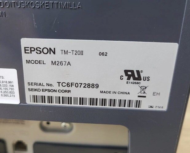 Epson M267A Tmt20ii POS USB Parallel Thermal Receipt Printer for sale