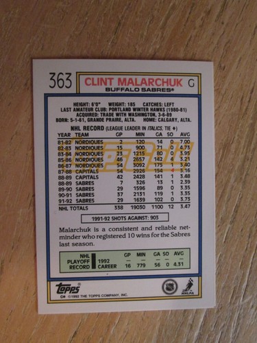 1992-93 TOPPS HOCKEY, GOLD, MULTI LISTING, YOU PICK EM', NRMT - Picture 330 of 494