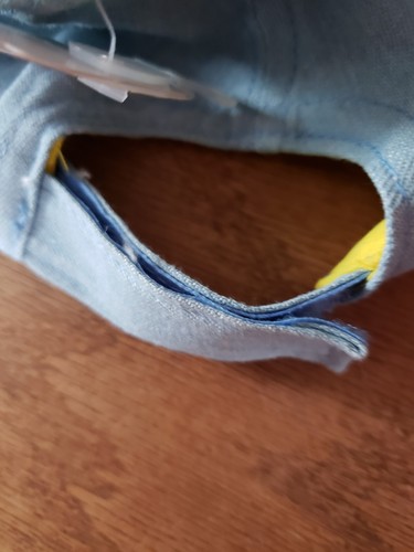 Sombrero de tigre Addie & Tate nuevo con etiquetas azul/amarillo/marrón - Imagen 5 de 9