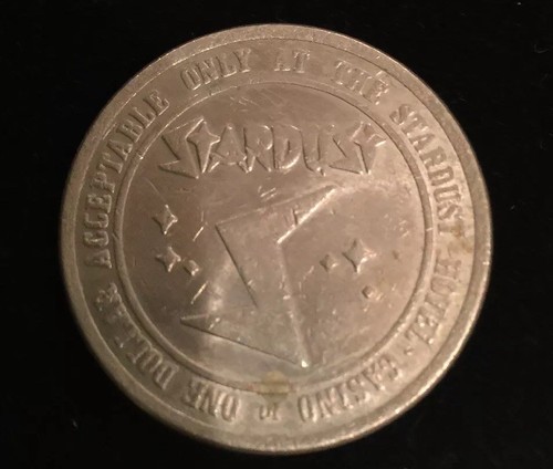 Stardust Hotel Casino $1.00 token de juego 1988 Las Vegas Nevada - Imagen 2 de 2