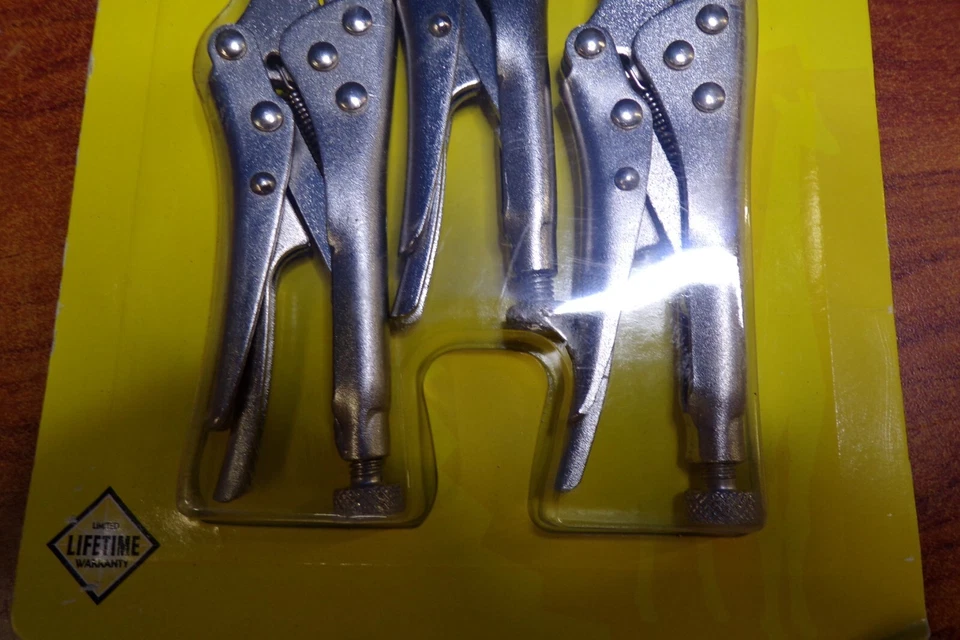 Mini alicates de bloqueo Great Neck 68215 3 piezas - Nuevo de Lote Antiguo Foto 2 de 4