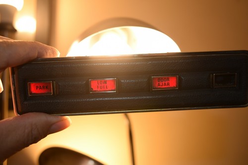 1969 FABRICANTE DE EQUIPOS ORIGINALES MERCURY COUGAR NEGRO PANEL DE LUZ DE ADVERTENCIA TABLERO - Imagen 11 de 11