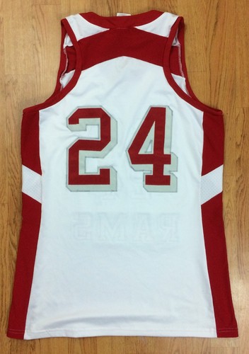 Camiseta deportiva de baloncesto de los Winston-Salem State Rams usada en el juego WSSU dama Rams BLANCA - Imagen 20 de 28