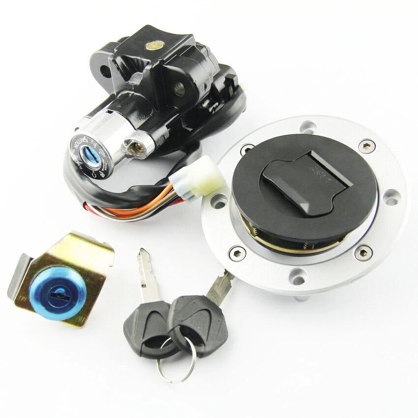 Juego de bloqueo de interruptor de llave de encendido para Suzuki GSXR750 2000-2003 DL1000 V-Strom 2002-12 Foto 3 de 4