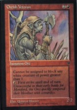 Orcish Veteran (Hoover) - Fallen Empires: #62c, Magic: The Gathering Nm R83