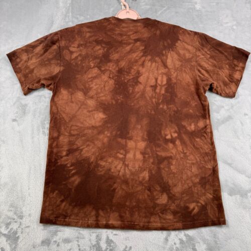 The Mountain Hippo Head T-Shirt Mens Medium Tie Dyed Brown Wildlife Africa - Picture 4 of 8
