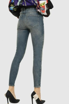 diesel❤︎ 1984 SLANDY-HIGH Woman: Super Skinny Stretch Jeans | Black