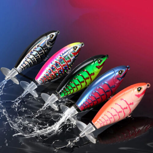 5 piezas señuelo de pesca Topwater 65 mm señuelo Popper cebo duro para lubina, trucha, norte - Imagen 5 de 11