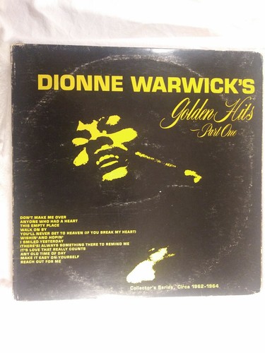 Dionne Warwick Golden Hits Part 1 VINYL 1968 LP (VG tested) BACHARACH / DAVID - Picture 4 of 7