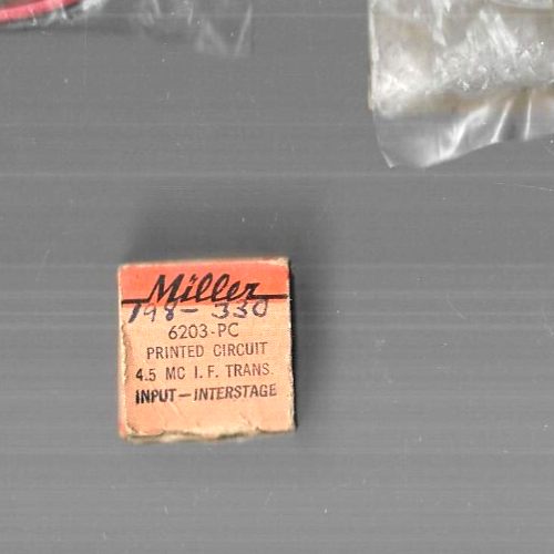 Transformador entre etapas/entrada Miller 6203-PC K-Tran IF 4,5 mHz - Imagen 2 de 2