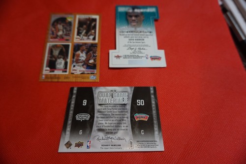 David Robinson MARQUEE 2001-02 Fleer & 2009 Dual Game Materials & Hoops 1994 DR1 - Picture 6 of 10