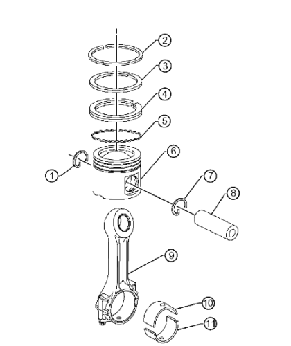 Kit de rodamientos de biela Detroit Diesel S60 12,7 L (juego de 6)(23526142) - Imagen 3 de 3