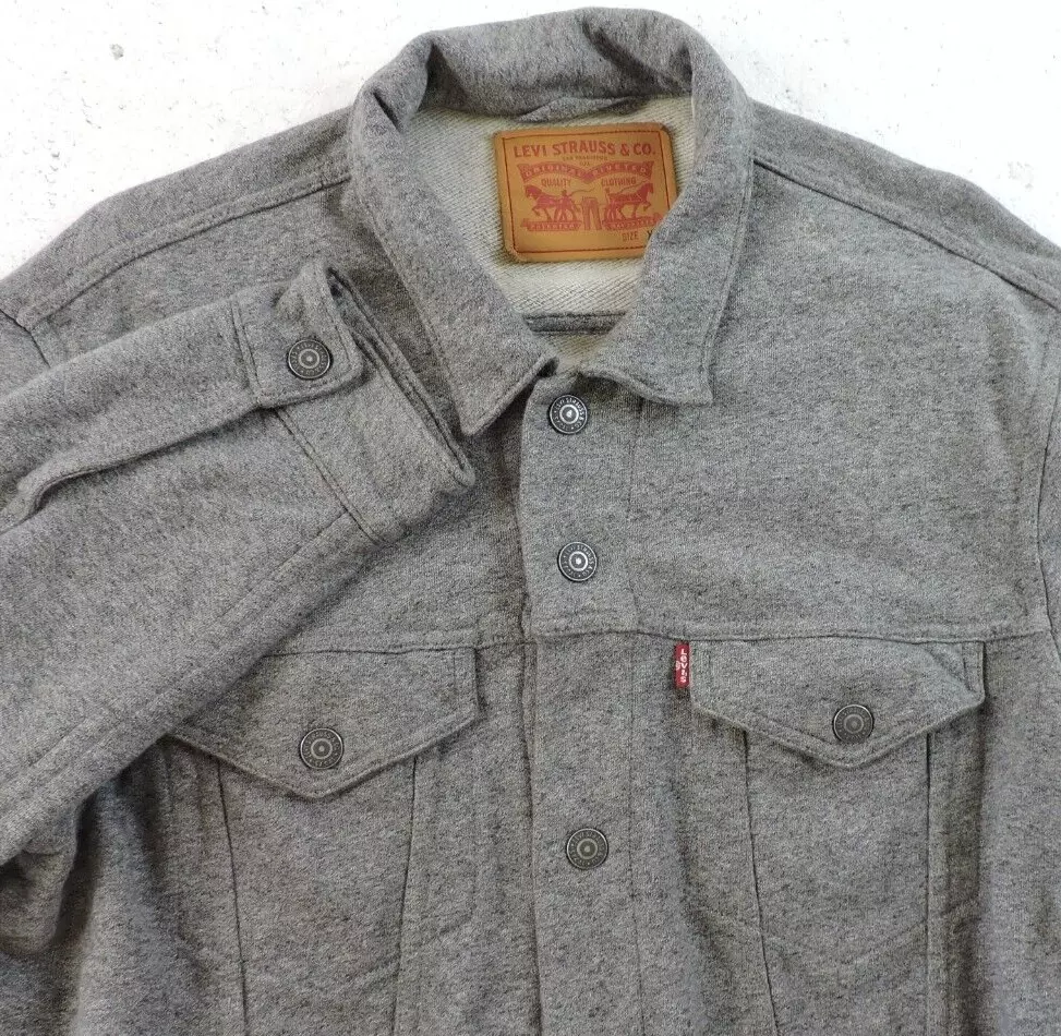Levi's french hotsell terry trucker jacket