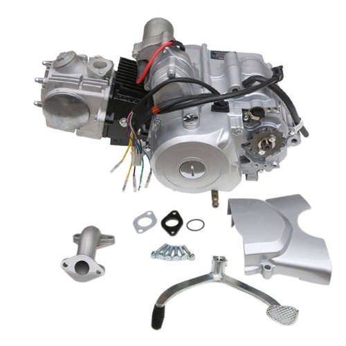 Full Kit 125cc Engine Motor Semi Auto 3-2-1-N-R for ATV Go Kart Quads Dune Buggy - Foto 8 di 11