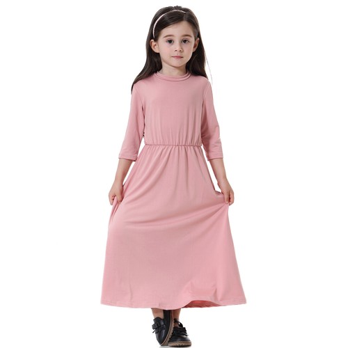 Muslimische Mädchen Abaya Kinder Kaftan islamischer Kaftan Kinder langes Kleid Morgenmantel Kleid arabisch - Bild 49 von 319