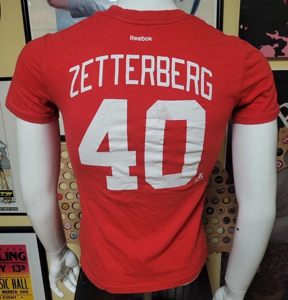 Camiseta deportiva para mujer Jrs Detroit Red Wings Henrik Zetterberg mediana NHL Reebok Foto 2 de 3