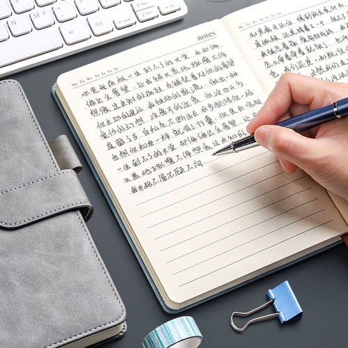 Thick PU Leather Journal A5 Notebook Lined Paper Writing Diary 360 Pages Planner - Bild 7 von 18