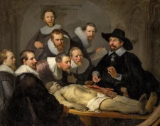 The Anatomy Lesson By Rembrandt Art Print 11"x14"
