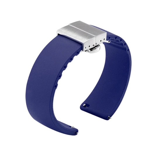 14 16 18 19 20 21 22 23 24mm Silicona Cuero Acero Inoxidable Correa de Reloj Pulsera de Repuesto - Imagen 65 de 100