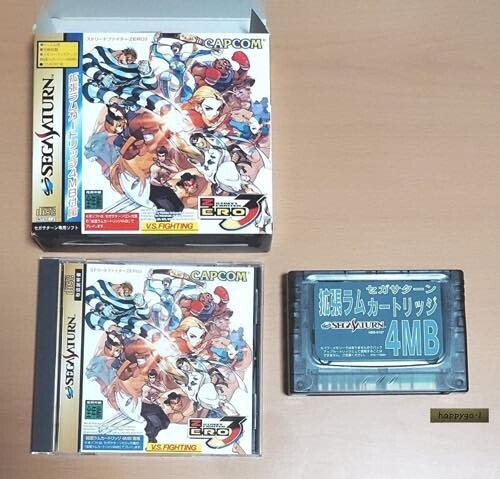 Street Fighter ZERO 3 with Expansion RAM pak 4MB Sega Saturn Japanese version - Picture 4 of 4