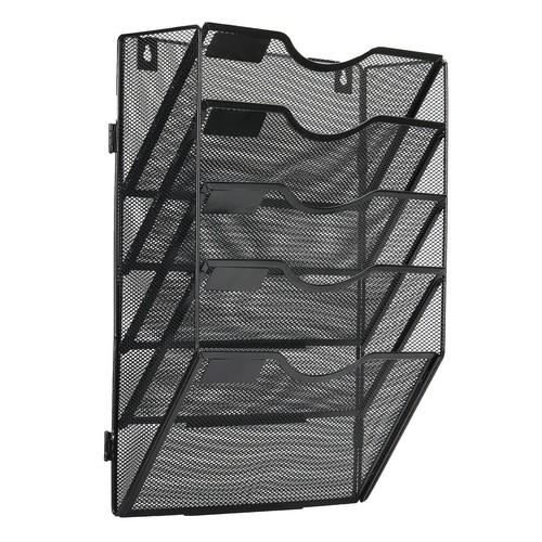 Mesh Wall File Holder Assemble Office Hanging File Organizer Magazine Rack fo... - Picture 2 of 7