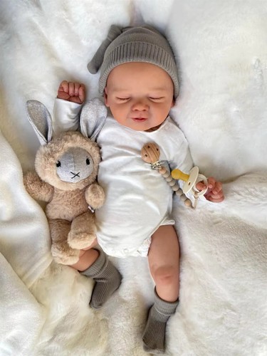 19" Soft Body Reborn Baby Doll African American Black Skin Newborn Girl Doll Toy - Picture 2 of 6