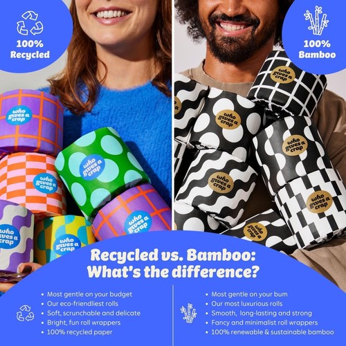 Pack of 24 Eco-Friendly 3-Ply Toilet Rolls - Strong, Sustainable & Biodegradable - Picture 4 of 11