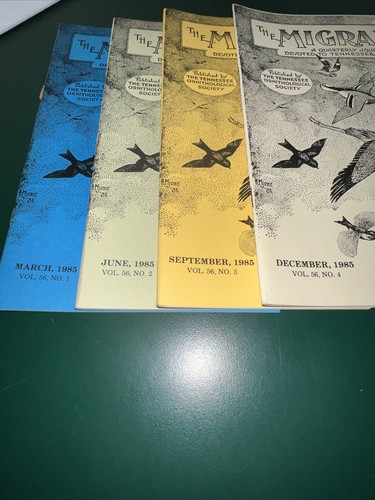 Vintage The Migrant A Quarterly Journal Devoted Tennessee Birds 1980’s Lot of 21 - Foto 19 di 22