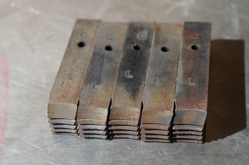 Set of 5: NYE 3-inch (3") LEFT-HAND "L" Pipe Threading Die Cutting Inserts - Picture 2 of 15