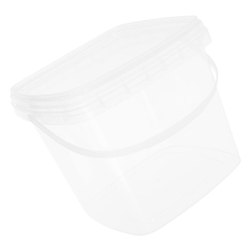 Cubo de plástico con tapa contenedores comerciales de almacenamiento de alimentos - Imagen 2 de 12