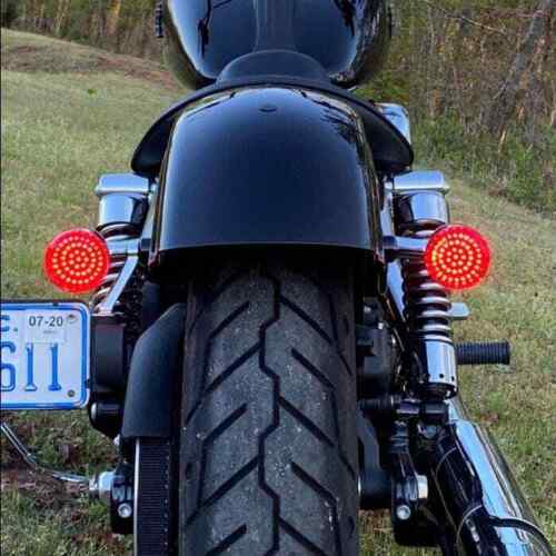 Custom Dynamics Red Dual Function Led Turn Signal Insert Harley FLHX FLTRX - Picture 2 of 4