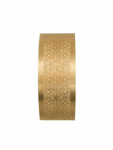 Moroccan Brass Wall Light with Intricate Floral Design - Picture 6 of 8