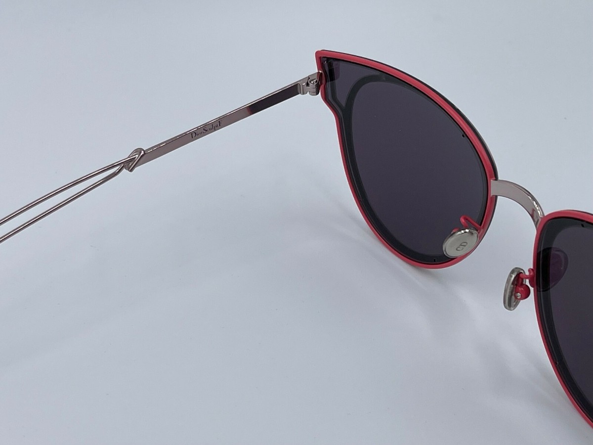 Dior Sculpt Lilac Metallic Cat Eye Sunglasses 0R7U/C6 Dior DIORSCULPT 0R7U C6 Sunglasses Lilac Cat Eye Frame, Dark  main image 3
