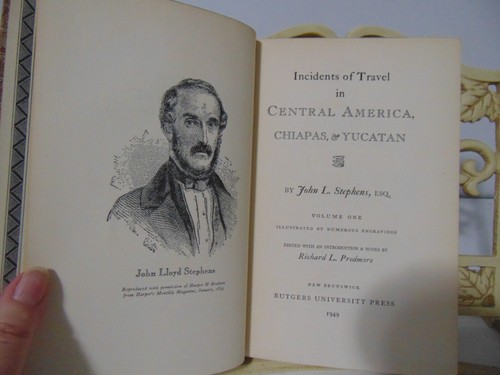 INCIDENTS OF TRAVEL IN CENTRAL AMERICA, CHIAPPAS, AND YUCATAN 1949 Vol 1 - Picture 4 of 10
