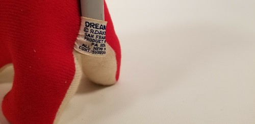 Vintage Dakin Dream Pet Tabasco Red Bull Plush Red 1975 - Picture 11 of 12