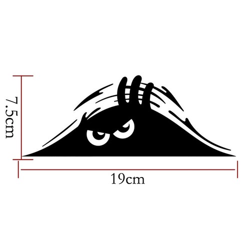 1pc Eyes Monster Peeper Scary Car Bumper Window Vinyl Sticker Decals Accessories - Bild 7 von 9