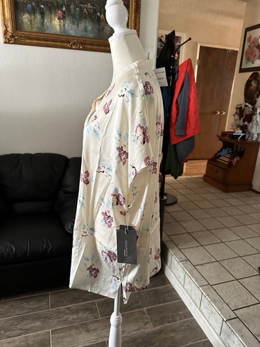 Nordstrom Signature Damen Top geknöpft Elfenbein Größe XL Neu mit Etikett - Bild 2 von 8