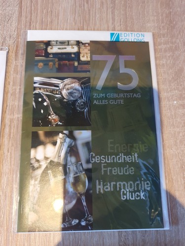 Glückwunsch Karte zum Geburtstag 70ster, 75ster, 80ster - Bild 8 von 9