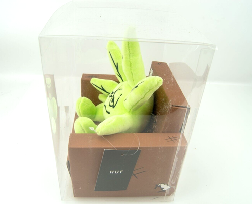 RARE Huf Worldwide 420 It's Easy Being Green Buddy Plush Doll on Couch 2002 - Picture 4 of 6