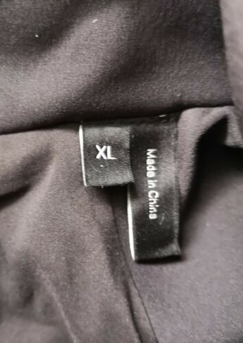 Theory Men's Black 3/4 Length Rain Mac Coat Size XL Good Used Condition - Picture 4 of 5
