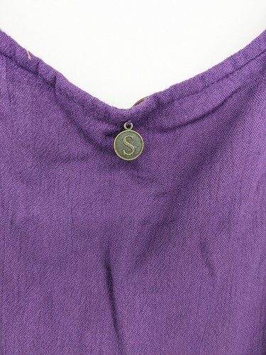 Soft Surroundings Dress Women XL Purple Varanasi Maxi Batik Print Gauzy Oversize - Picture 6 of 10