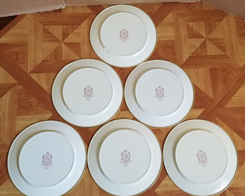 HOLLAND DAHER DECORATED WARE 8" METAL PLATES SET OF 6 FRUIT VARIETY - Picture 2 of 6