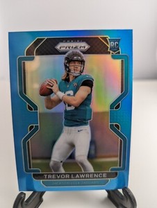 2021 Panini Prizm 331 Trevor Lawrence Light Blue Surface Flaws Jacksonville Jags